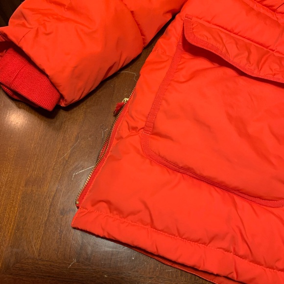 J. Crew Women's Orange Puffer Jacket, Medium - Picture 3 of 9